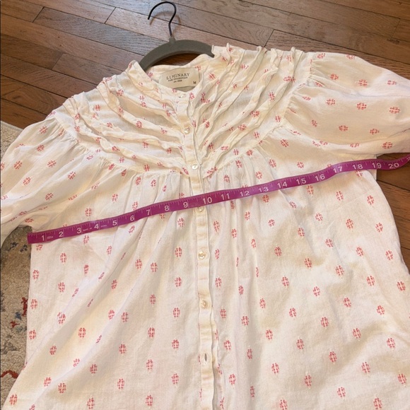 Luminary Fine Collection Button Down Top Size M - Picture 6 of 10